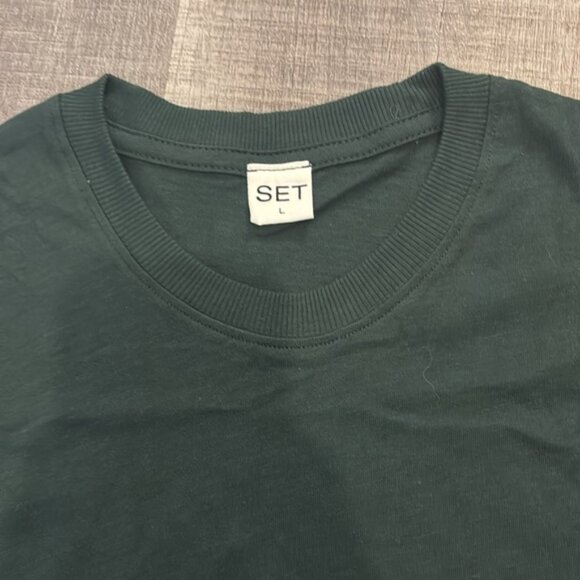 Women’s Set Active Green Tee - Picture 2 of 3